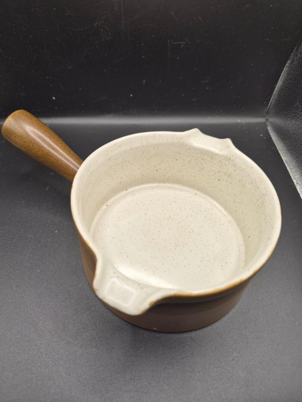 Mikasa Potters Art Ben Seibel PF012 Buckskin Brown Ceramic Saucepan Japan